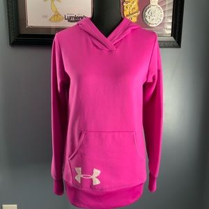 Under Armour Pink Front Pocket Sweatshirt Hoodie